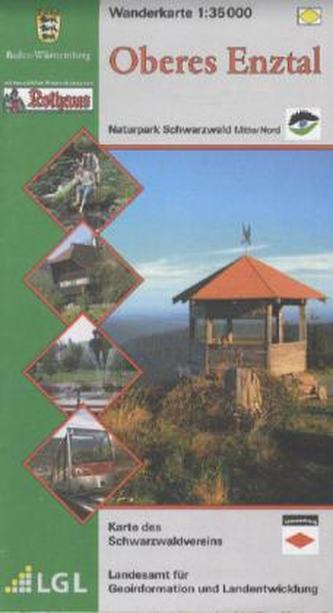 Topographische Wanderkarte Baden-Württemberg Oberes Enztal