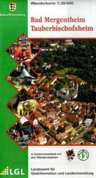 Topographische Wanderkarte Baden-Württemberg Bad Mergentheim, Tauberbischofsheim Topographische Wanderkarte Baden-Württemberg Bad Mergentheim, Tauberbischofsheim