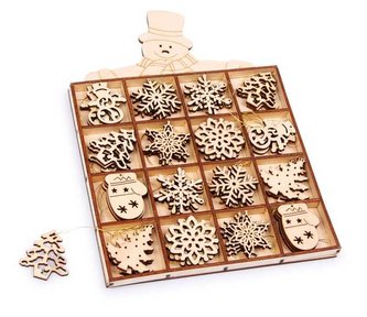 Small Foot Dřevěné vánoční ozdoby v boxu