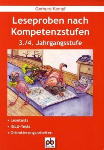 Leseproben nach Kompetenzstufen, 3./4. Jahrgangsstufe
