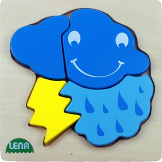 Lena Dřevěné puzzle bouřka