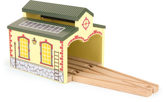 Small Foot Dřevěná vláčkodráha nádražní depo 2 díly