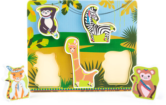 Small Foot Vkládací puzzle Jungle