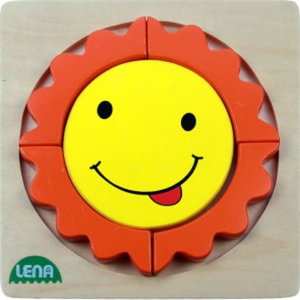 Lena Dřevěné puzzle sluníčko