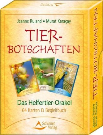 Tierbotschaften, 64 Meditationskarten u. Begleitbuch