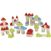 Jeujura Dřevěná stavebnice 100ks