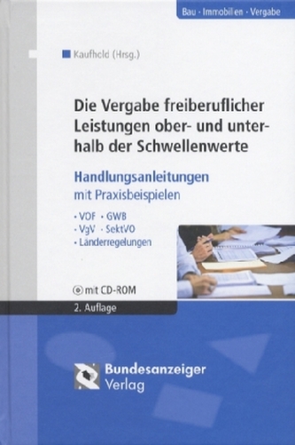 Die Vergabe freiberuflicher Leistungen ober- und unterhalb der Schwellenwerte, m. CD-ROM