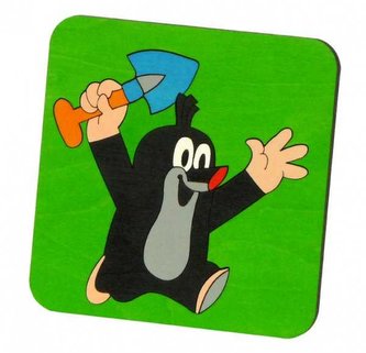 DoDo Skládací obrázek puzzle krteček s lopatkou DoDo Skládací obrázek puzzle krteček s lopatkou