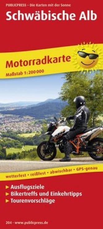 PublicPress Motorradkarte Schwäbische Alb