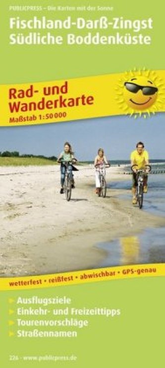 PublicPress Rad- und Wanderkarte Fischland - Darß - Zingst