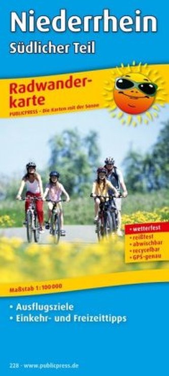 PublicPress Radwanderkarte Niederrhein, Südlicher Teil