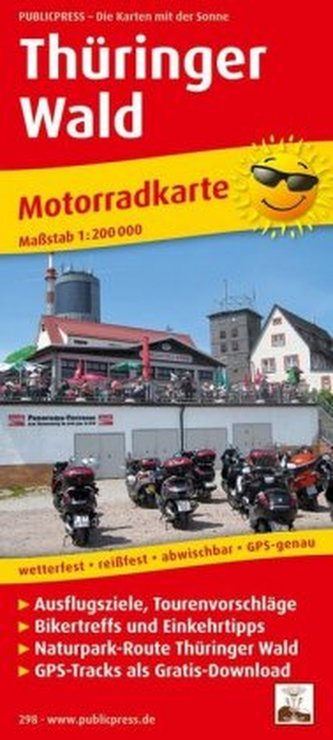 PublicPress Motorradkarte Thüringer Wald