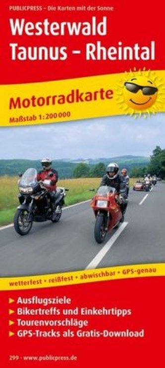 PublicPress Motorradkarte Westerwald - Taunus - Rheintal