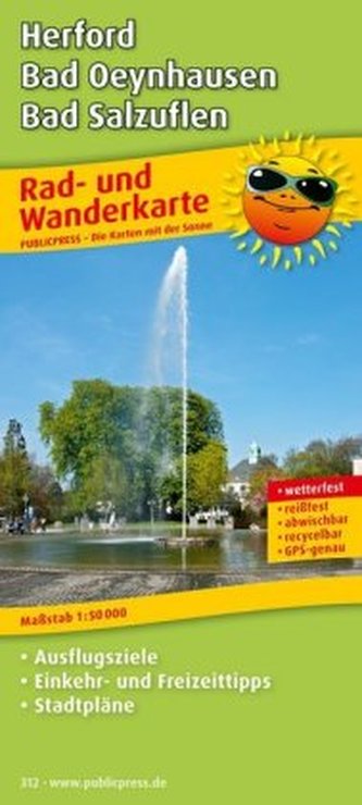 PublicPress Rad- und Wanderkarte Herford, Bad Oeynhausen, Bad Salzuflen