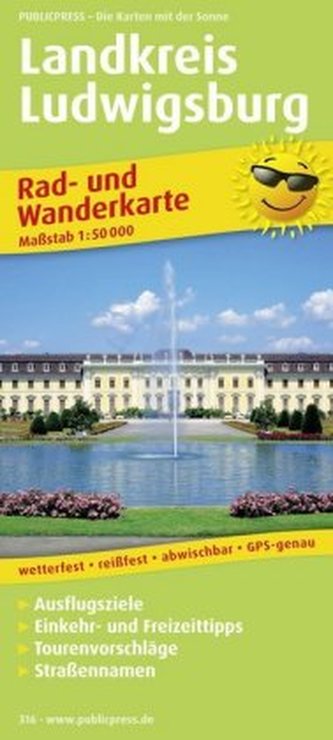 PublicPress Rad- und Wanderkarte Landkreis Ludwigsburg