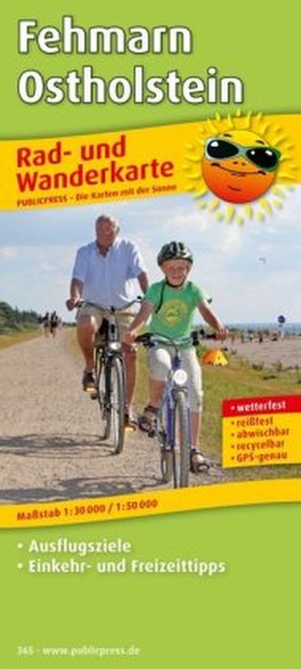 PublicPress Rad- und Wanderkarte Fehmarn - Ostholstein