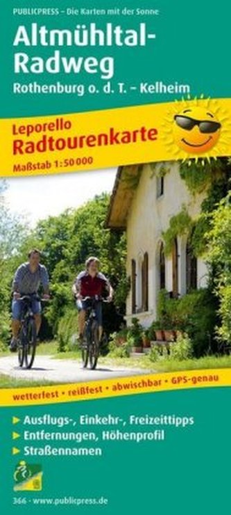 PublicPress Radwanderkarte Altmühltal-Radweg