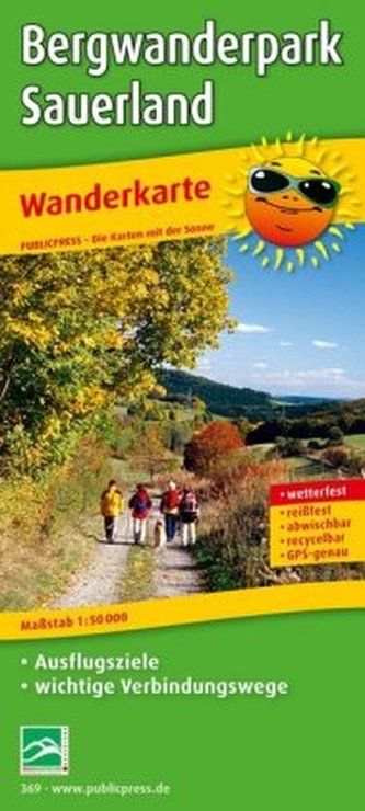 PublicPress Wanderkarte Bergwanderpark Sauerland