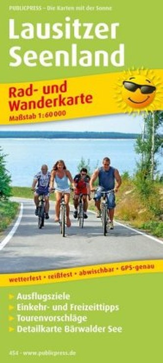 PublicPress Rad- und Wanderkarte Lausitzer Seenland