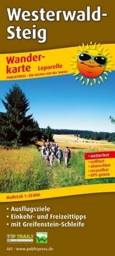 PublicPress Leporello Wanderkarte Westerwald-Steig