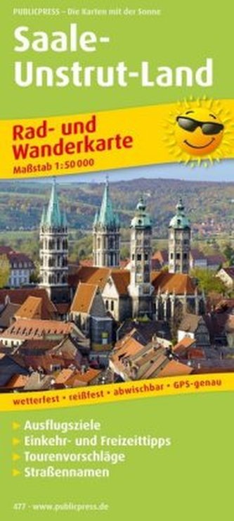 PublicPress Rad- und Wanderkarte Saale-Unstrut-Land