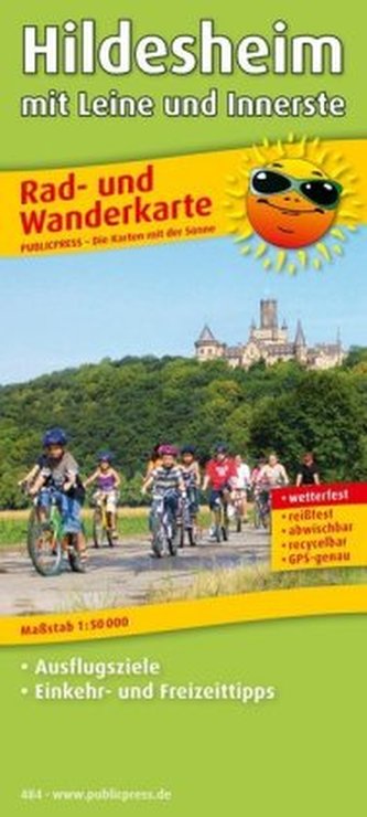 PublicPress Rad- und Wanderkarte Hildesheim mit Leine und Innerste