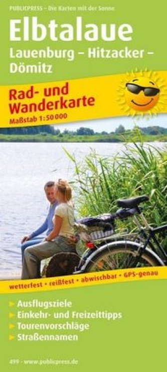 PublicPress Rad- und Wanderkarte Elbtalaue, Lauenburg - Hitzacker