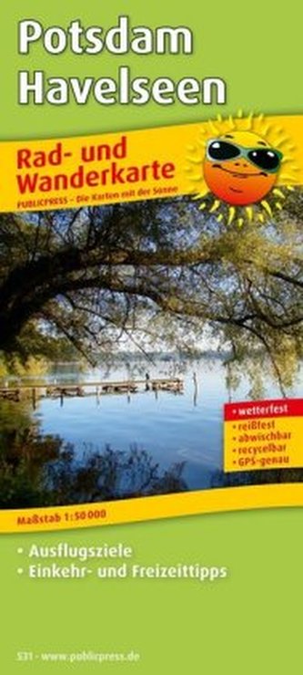 PublicPress Rad- und Wanderkarte Potsdam - Havelseen