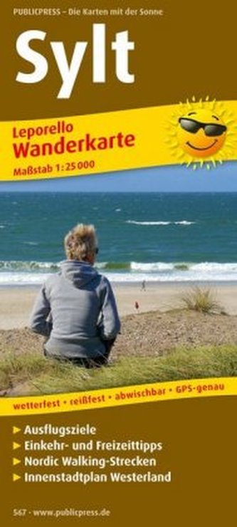 PublicPress Wanderkarte Sylt, 13 Teilktn.