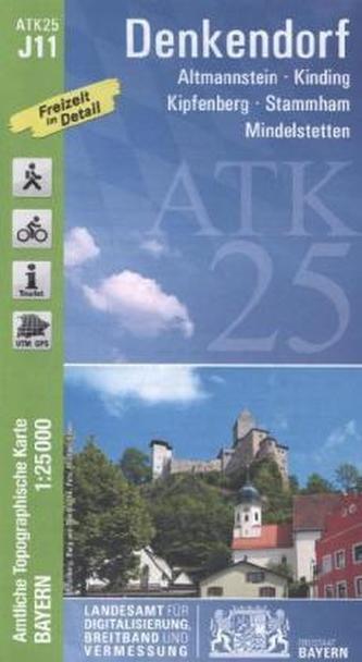 Amtliche Topographische Karte Bayern Denkendorf