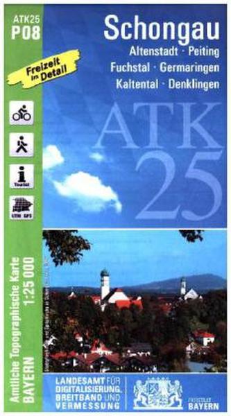 Amtliche Topographische Karte Bayern Schongau