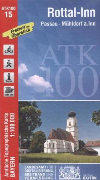 Amtliche Topographische Karte Bayern Rottal-Inn