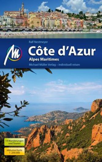 Côte d'Azur, m. Karte