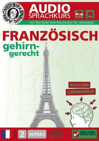 Französisch gehirn-gerecht, 2 Aufbau, Audio-Sprachkurs, Audio-CD
