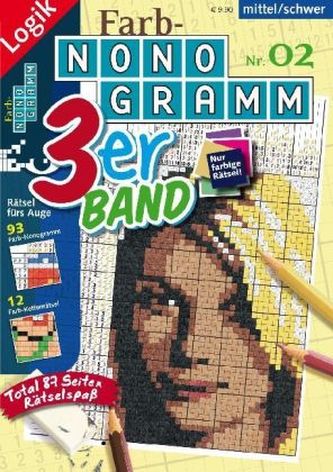 Farb-Nonogramm 3er-Band. Bd.2