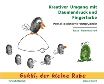 Kreativer Umgang mit Daumendruck und Fingerfarbe. Parmak Izi Teknigiyle Yaratici Cizimler