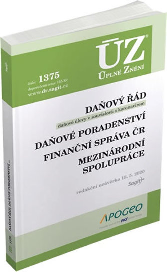 ÚZ 1375 Daňový řád, Prominutí daní a dalších náležitostí, Finanční správa, Daňové poradenství, Platby v hotovosti
