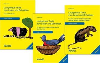 Lautgetreue Texte zum Lesen und Schreiben (Druckschrift), 3 Bde.
