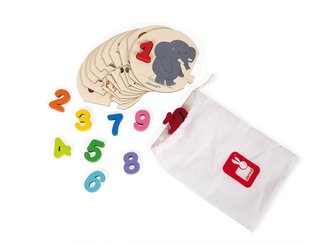 Vkládací puzzle pro děti Čísla I learn Janod od 3 let