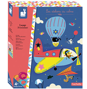 Kreativní hračky na tvoření provlékání Dobrodružství Janod Atelier Sada Maxi