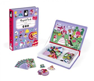 Magnetická kniha skládačka Princezny Magnetibook Janod od 3 let