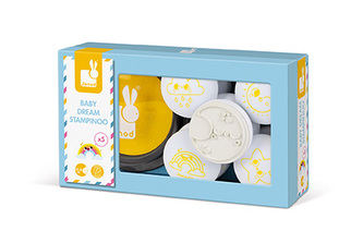 Dětská razítka Příroda Stampinoo Janod Baby pro děti od 1 roku 5 ks