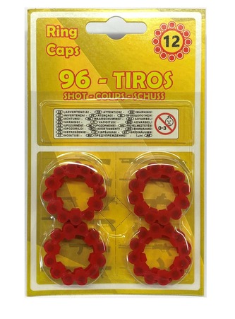 Kapslíky do revolveru a pistole kolečko 12 ran 96 ks