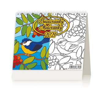 Kalendář 2021 stolní: MiniMax Omalovánka/Maľovanky, 171x139