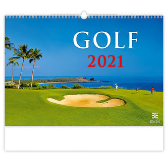 Kalendář 2021 nástěnný Exclusive: Golf, 485x340