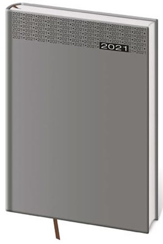 Diář 2021: Gommato šedá, B5 týdenní, 170x240
