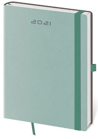 Diář 2021: Flexies mátová, B6 týdenní, 120x165