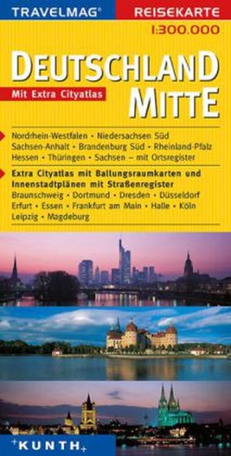 Travelmag Reisekarte Deutschland Mitte