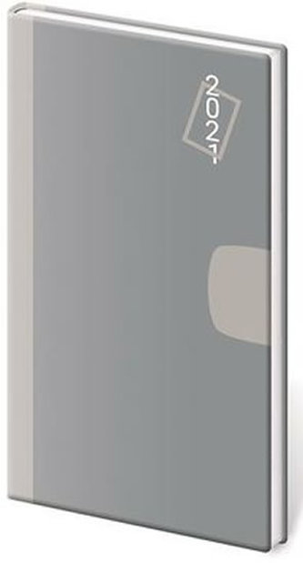Diář 2021: Vario Grey, kapesní týdenní, 80x150