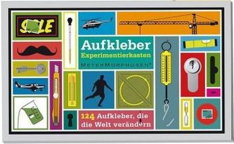 Aufkleber Experimentierkasten, Geschenkbox